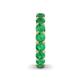6 - Lucida 4.00 mm Round Emerald U Prong Eternity Band 