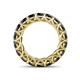 5 - Lucida 4.00 mm Round Black Diamond U Prong Eternity Band 
