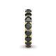 6 - Lucida 4.00 mm Round Black Diamond U Prong Eternity Band 