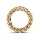 5 - Lucida 4.00 mm Round Yellow Sapphire U Prong Eternity Band 