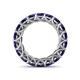 5 - Lucida 4.00 mm Round Blue Sapphire U Prong Eternity Band 