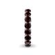 6 - Lucida 4.00 mm Round Red Garnet U Prong Eternity Band 
