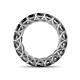 5 - Lucida 4.00 mm Round Black Diamond U Prong Eternity Band 