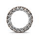 5 - Lucida 4.00 mm Round Smoky Quartz U Prong Eternity Band 