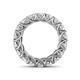 5 - Lucida 4.00 mm Round White Sapphire U Prong Eternity Band 