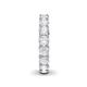 6 - Lucida 4.00 mm Round White Sapphire U Prong Eternity Band 