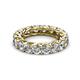 3 - Lucida 4.00 mm Round Lab Grown Diamond U Prong Eternity Band 