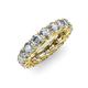 4 - Lucida 4.00 mm Round Lab Grown Diamond U Prong Eternity Band 