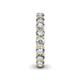 6 - Lucida 3.80 mm Round Lab Grown Diamond U Prong Eternity Band 