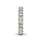 6 - Lucida 4.00 mm Round Lab Grown Diamond U Prong Eternity Band 