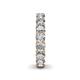 6 - Lucida 4.00 mm Round Lab Grown Diamond U Prong Eternity Band 