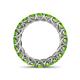 5 - Lucida 4.20 mm Round Peridot U Prong Eternity Band 