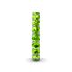 6 - Lucida 4.20 mm Round Peridot U Prong Eternity Band 