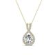 1 - Keily 6.00 mm Round Diamond Halo Pendant 
