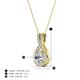 5 - Keily 6.00 mm Round Diamond Halo Pendant 
