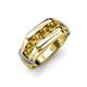 4 - Brad Round Citrine 7 Stone Men Wedding Ring