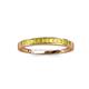 3 - Aqilia 2.00 mm Princess Cut Yellow Sapphire 13 Stone Wedding Band 