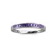 3 - Aqilia 2.00 mm Princess Cut Iolite 13 Stone Wedding Band 