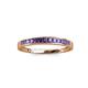 3 - Aqilia 2.00 mm Princess Cut Iolite 13 Stone Wedding Band 