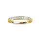 3 - Aqilia 2.00 mm Princess Cut Diamond 13 Stone Wedding Band 