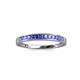 3 - Aqilia 2.00 mm Princess Cut Tanzanite 13 Stone Wedding Band 