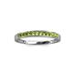 3 - Aqilia 2.00 mm Princess Cut Peridot 13 Stone Wedding Band 