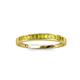 3 - Aqilia 2.00 mm Princess Cut Yellow Diamond 13 Stone Wedding Band 