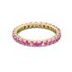 3 - Joyce 2.70 mm Round Pink Sapphire Eternity Band 