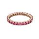 3 - Joyce 2.70 mm Round Pink Tourmaline Eternity Band 
