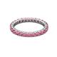 3 - Joyce 2.70 mm Round Rhodolite Garnet Eternity Band 
