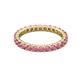 3 - Joyce 2.70 mm Round Rhodolite Garnet Eternity Band 