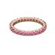3 - Joyce 2.70 mm Round Rhodolite Garnet Eternity Band 