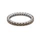 3 - Joyce 2.70 mm Round Smoky Quartz Eternity Band 