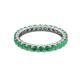 3 - Joyce 2.70 mm Round Emerald Eternity Band 
