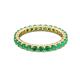 3 - Joyce 2.70 mm Round Emerald Eternity Band 