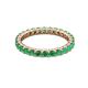 3 - Joyce 2.70 mm Round Emerald Eternity Band 