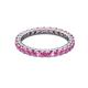 3 - Joyce 2.70 mm Round Pink Sapphire Eternity Band 