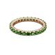 3 - Joyce 2.70 mm Round Green Garnet Eternity Band 
