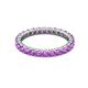 3 - Joyce 2.70 mm Round Amethyst Eternity Band 