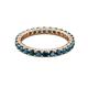 3 - Joyce 2.70 mm Round London Blue Topaz Eternity Band 