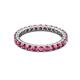 3 - Joyce 2.70 mm Round Pink Tourmaline Eternity Band 