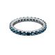 3 - Joyce 2.70 mm Round Blue Diamond Eternity Band 