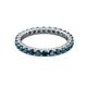 3 - Joyce 2.70 mm Round London Blue Topaz Eternity Band 