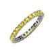 4 - Joyce 2.70 mm Round Yellow Sapphire Eternity Band 