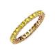 4 - Joyce 2.70 mm Round Yellow Sapphire Eternity Band 