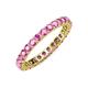 4 - Joyce 2.70 mm Round Pink Sapphire Eternity Band 