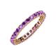 4 - Joyce 2.70 mm Round Amethyst Eternity Band 