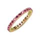 4 - Joyce 2.70 mm Round Rhodolite Garnet Eternity Band 