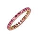 4 - Joyce 2.70 mm Round Rhodolite Garnet Eternity Band 