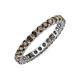 4 - Joyce 2.70 mm Round Smoky Quartz Eternity Band 